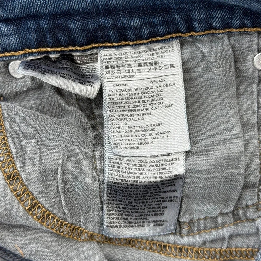 Levi's 514 Straight Fit Jeans Mens W36 L30 Blue Good Condition Denim 00514-0402